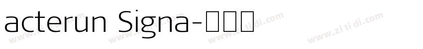 acterun Signa字体转换
